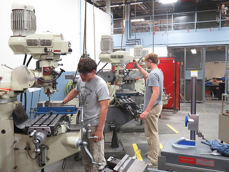 Students at Capital Area Technical Center in Augusta gain hands-on experience operating machining equipment, developing technical skills that are essential to Maine's manufacturing industry.